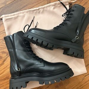 Stuart Weitzman brand new combat boots